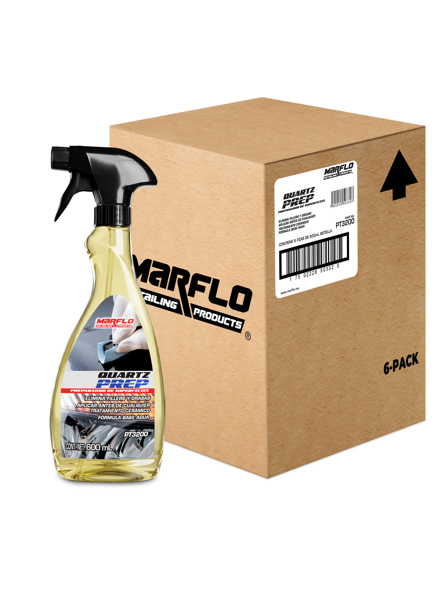 QUARTZ PREP SURFACE CLEANER PREPARADOR 600ML 6PACK PT32006
